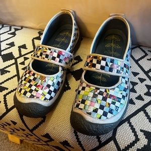 KEEN Harvest Rice Bag Women US 8.5 Woven Mary Jane.